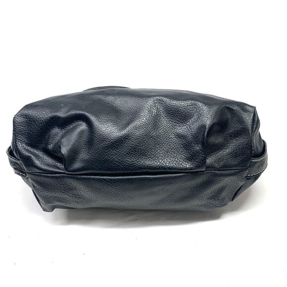 Rosetti Convertible Shoulder Crossbody Bag black Vegan Leather Silver 14" x 10" - Picture 4 of 9